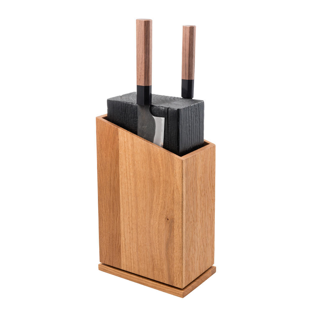 Yakisugi Knife Block, Oak