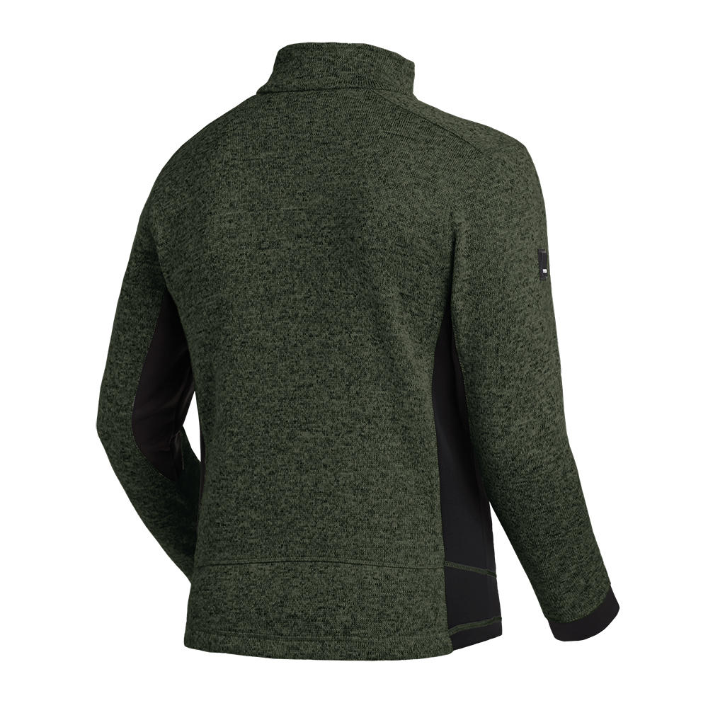 FHB® Herren Strickfleece-Jacke Christoph, oliv-schwarz