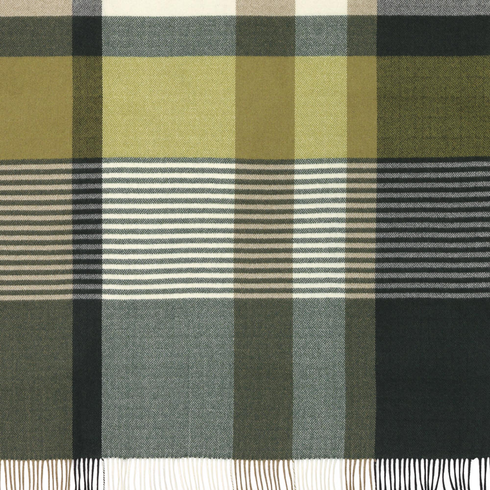 Blanket »Harris«, Olive/Pea, 215 x 150 cm