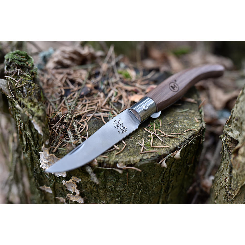 Couteau pliant MAIN » Spanish Line «, noyer