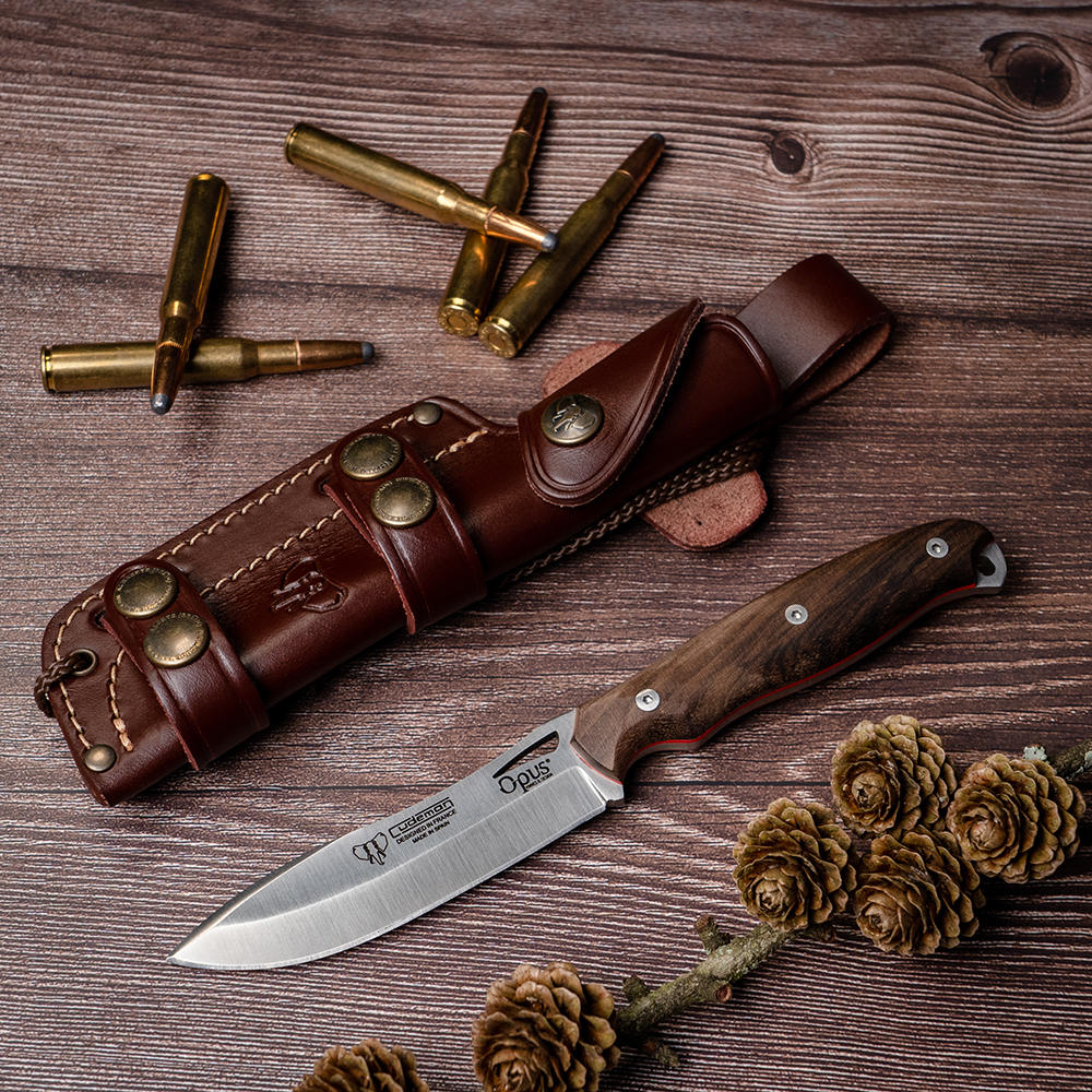 Cudeman Jagdmesser Ness Wolf, Walnuss