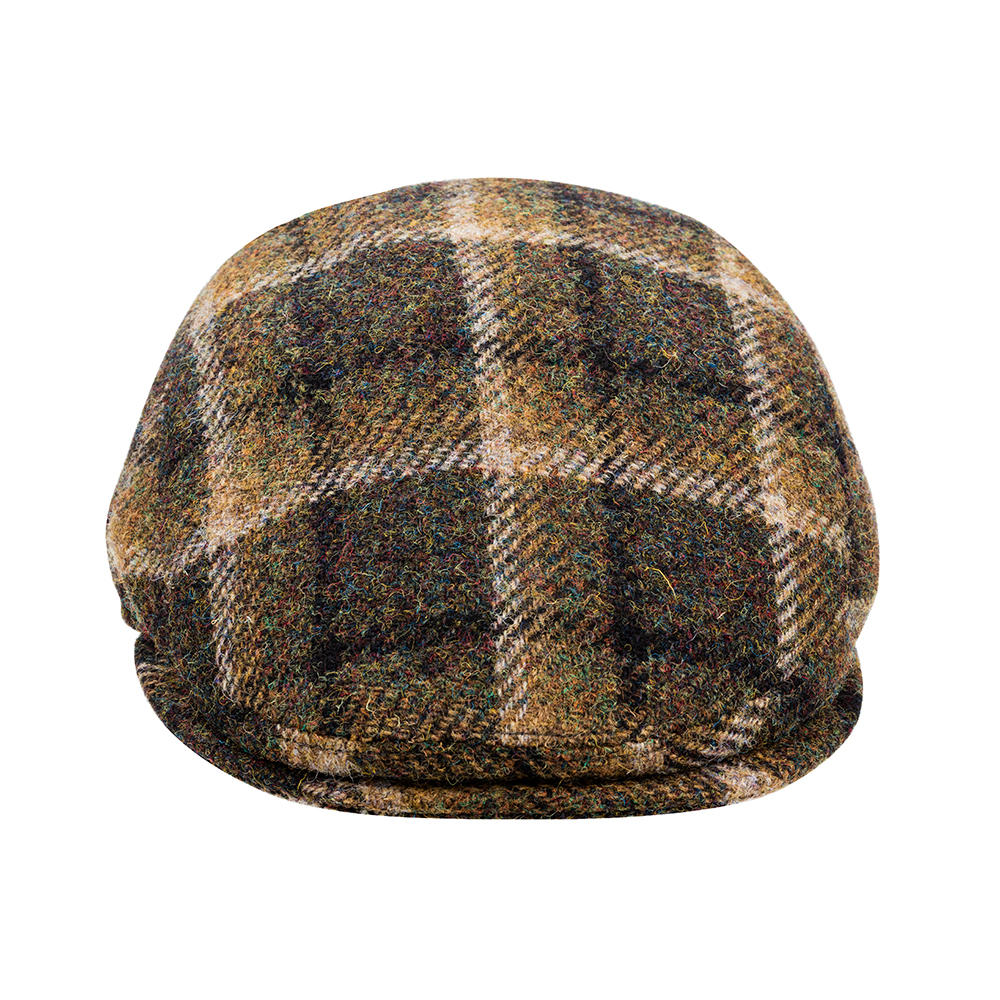 Bonnet Harris Tweed, vert/gris