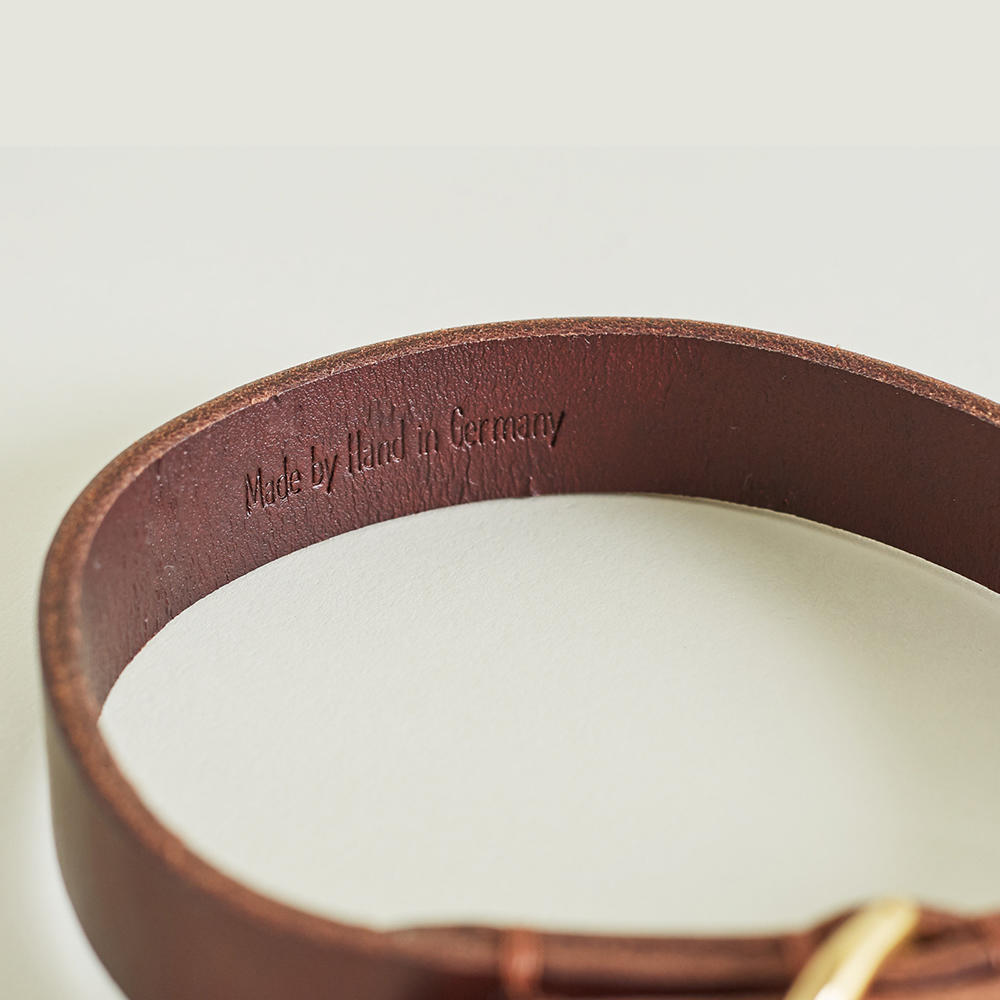 Helen Wells »Classic« Dog Collar, Chestnut, XL 