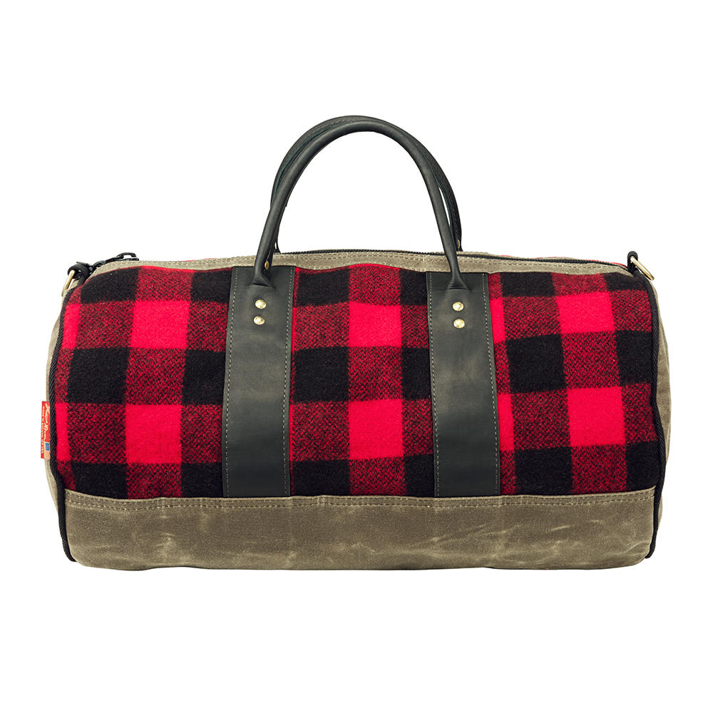 Frost River ImOut Duffle Bag, red plaid