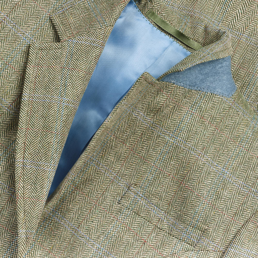 Ladies Silk Blazer, Olive