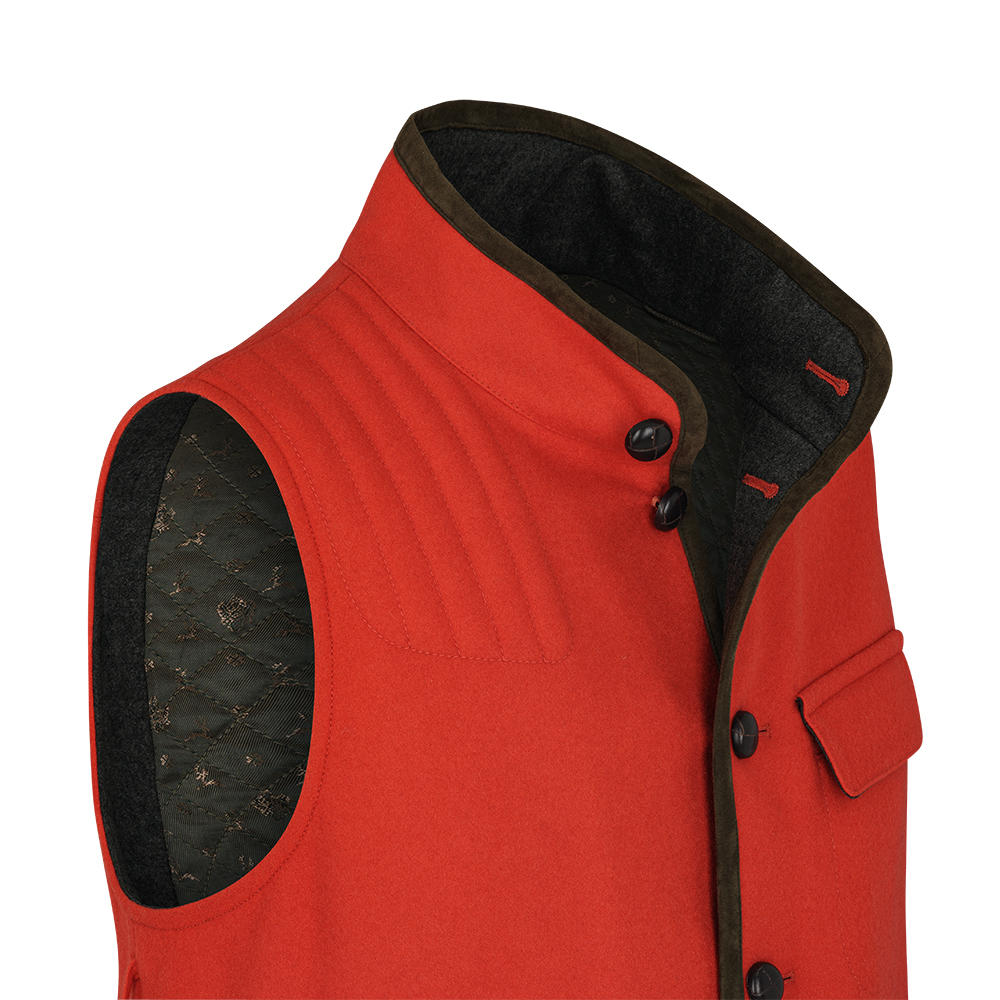 Gilet pour homme Habsburg » Ambros «, orange/terre