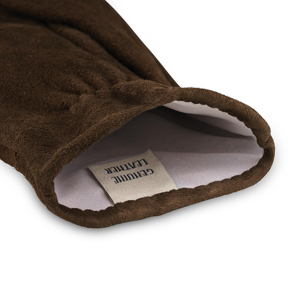 Damen Handschuhe BRENTA, Ziegenvelours, Seidenfutter