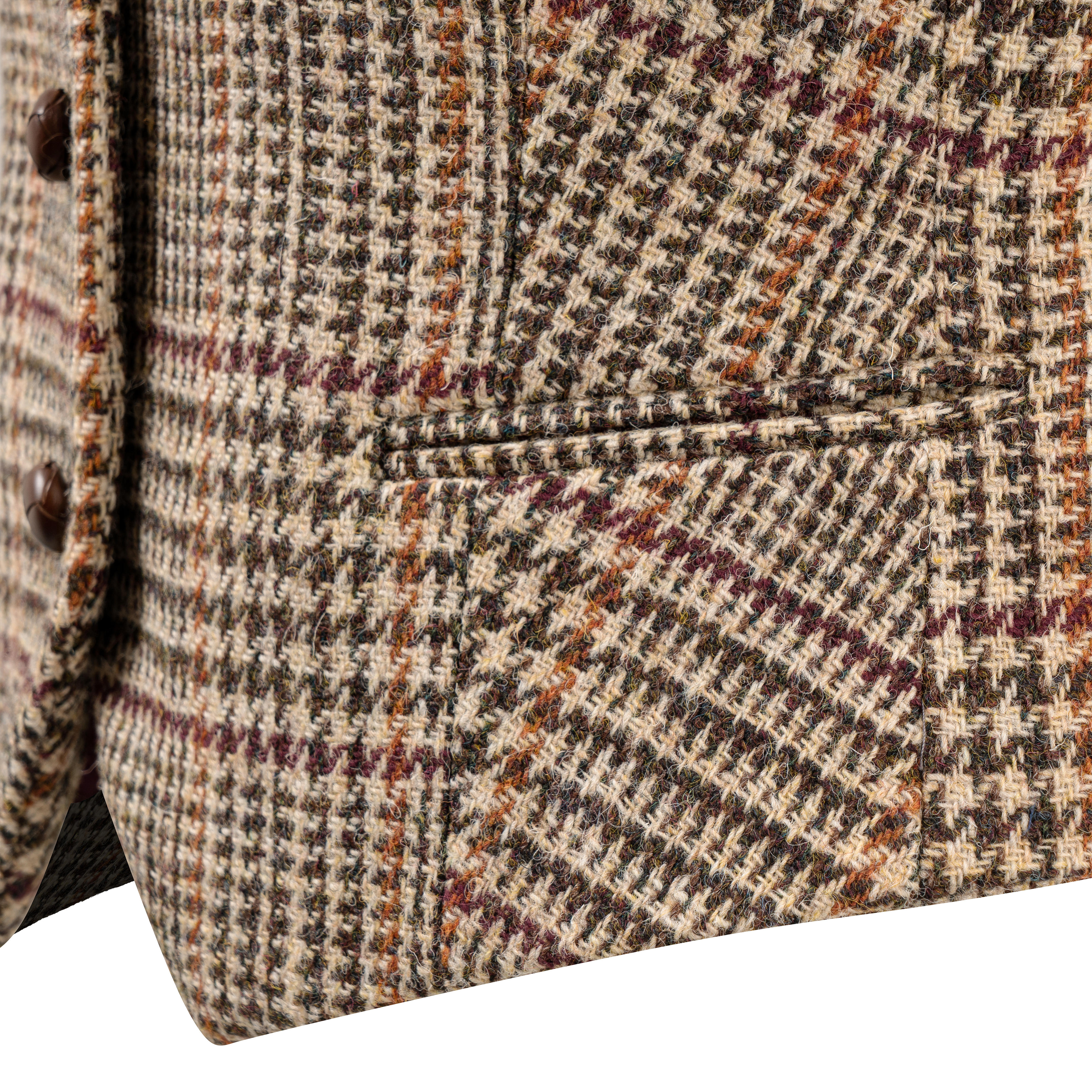 Gilet en tweed pour femme » Eve «, motif pied-de-poule