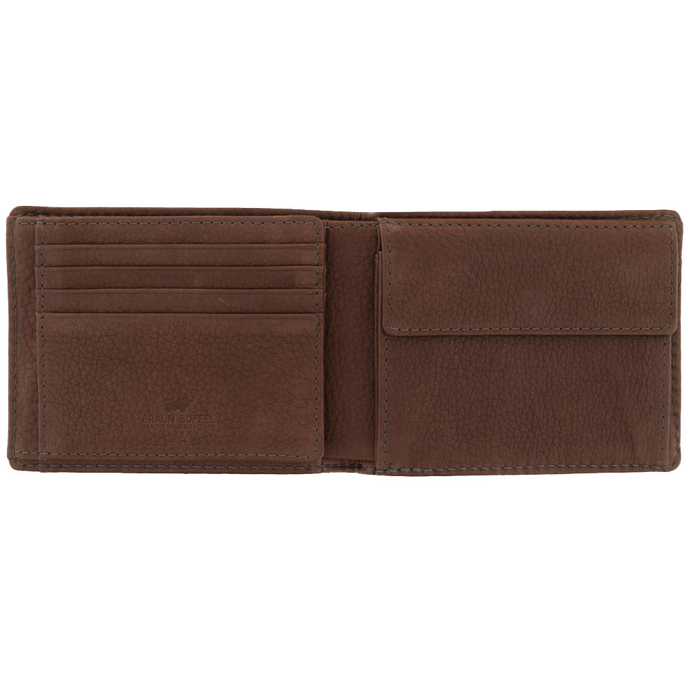 Braun Büffel YAK Wallet 8CS, Dark Brown