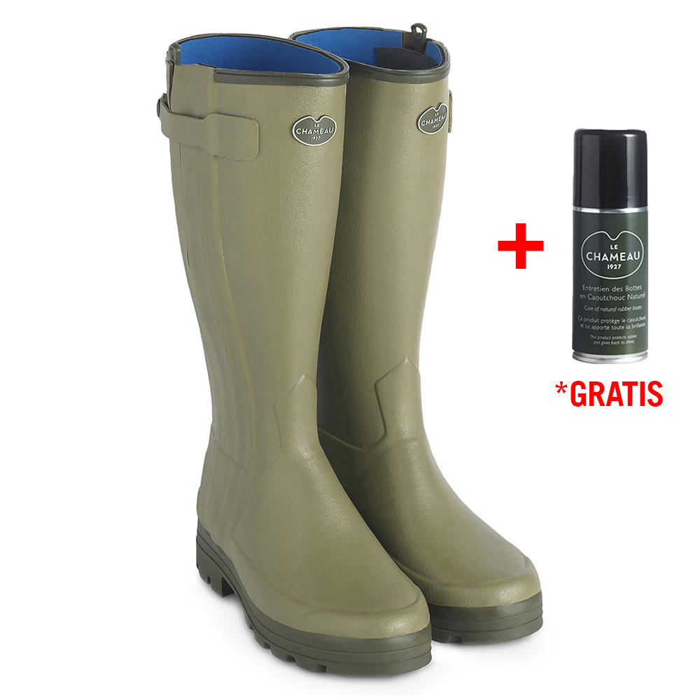 Le Chameau Herren-Gummistiefel Chasseur, Neoprenfutter