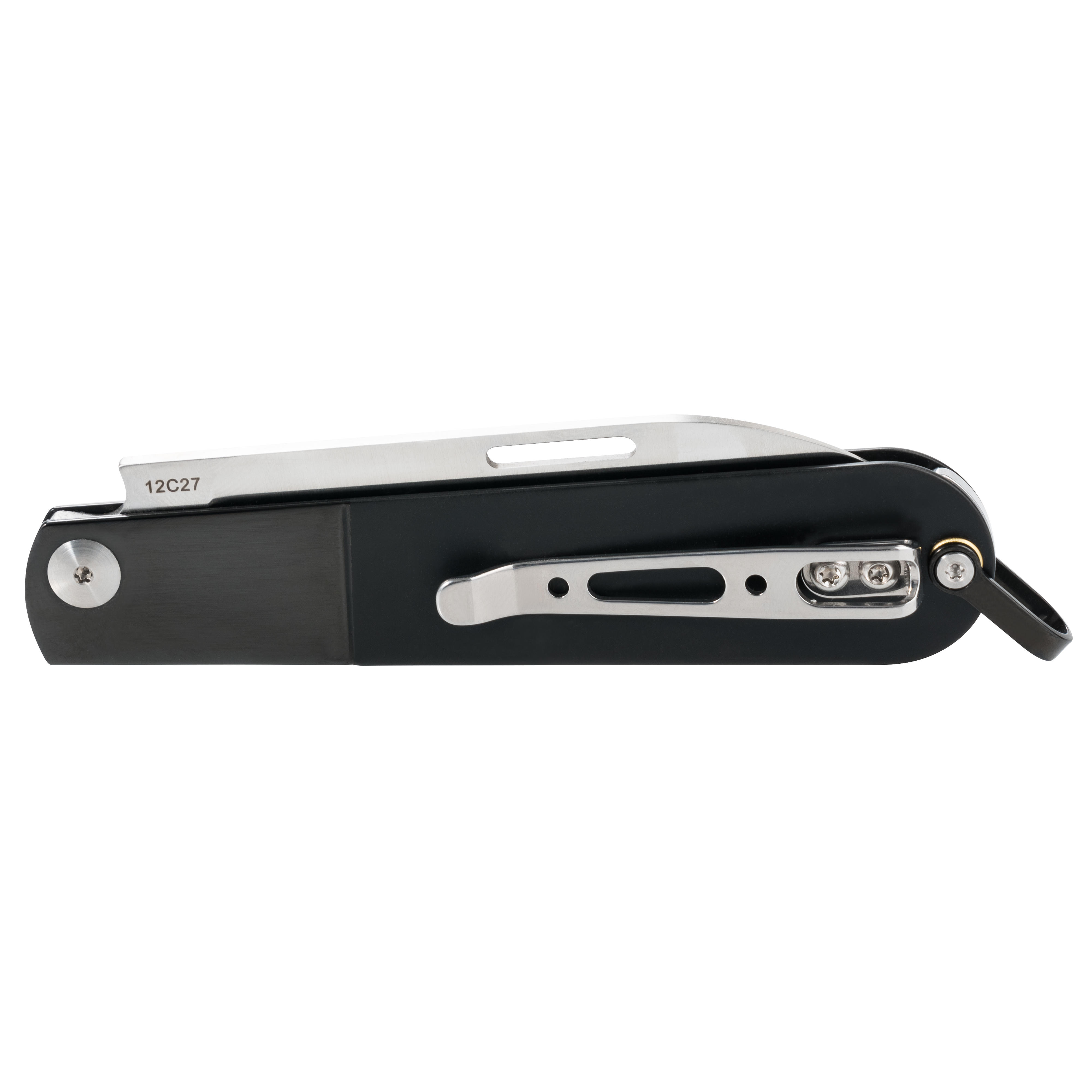 Couteau pliant Real Steel® » Barlow RB-3 «, Drop point, noir