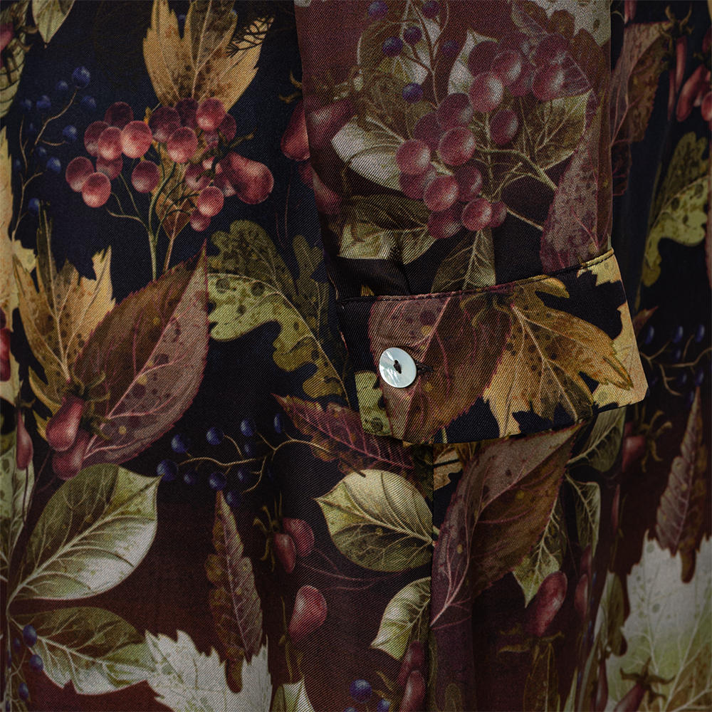 Seidenkleid Allover Print