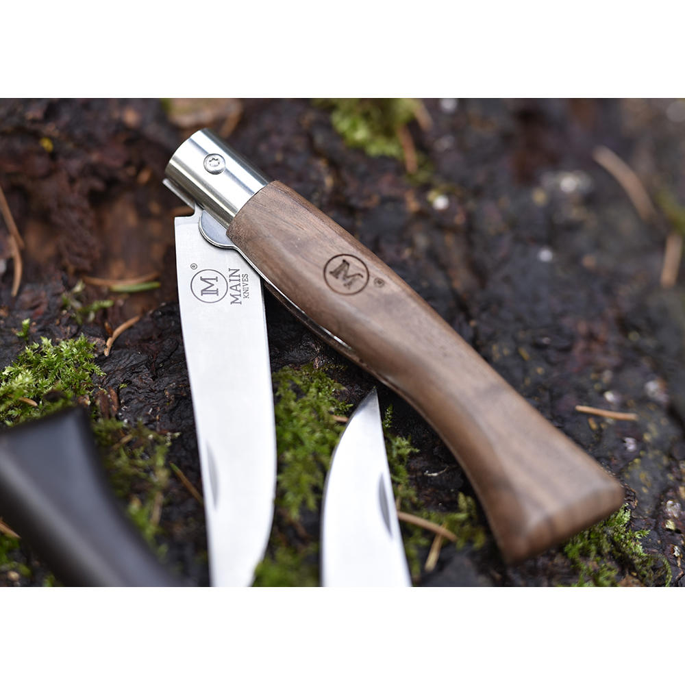 Couteau pliant MAIN » Italian Line «, noyer