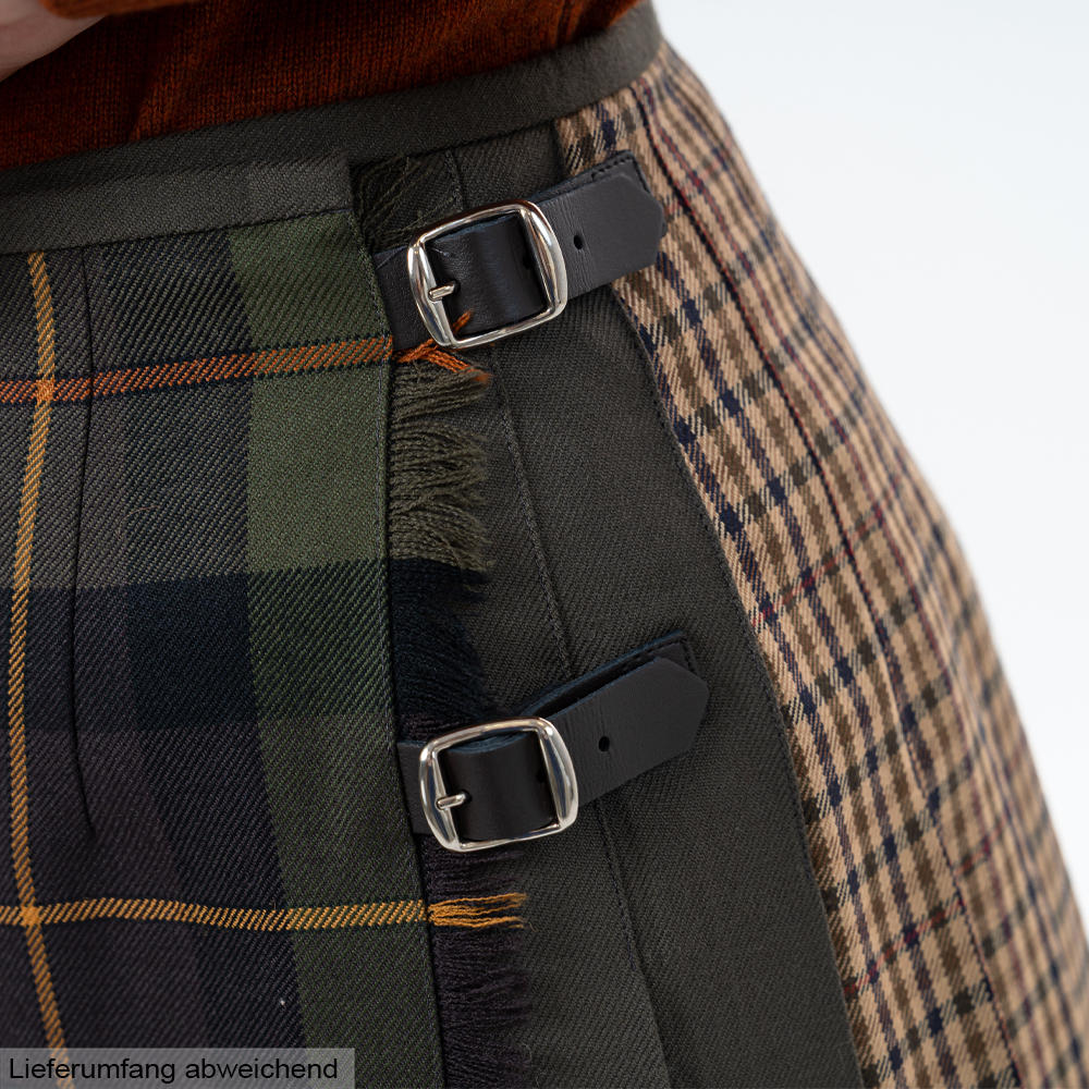 »Carlow« Ladies' Kilt, Dark Green Check