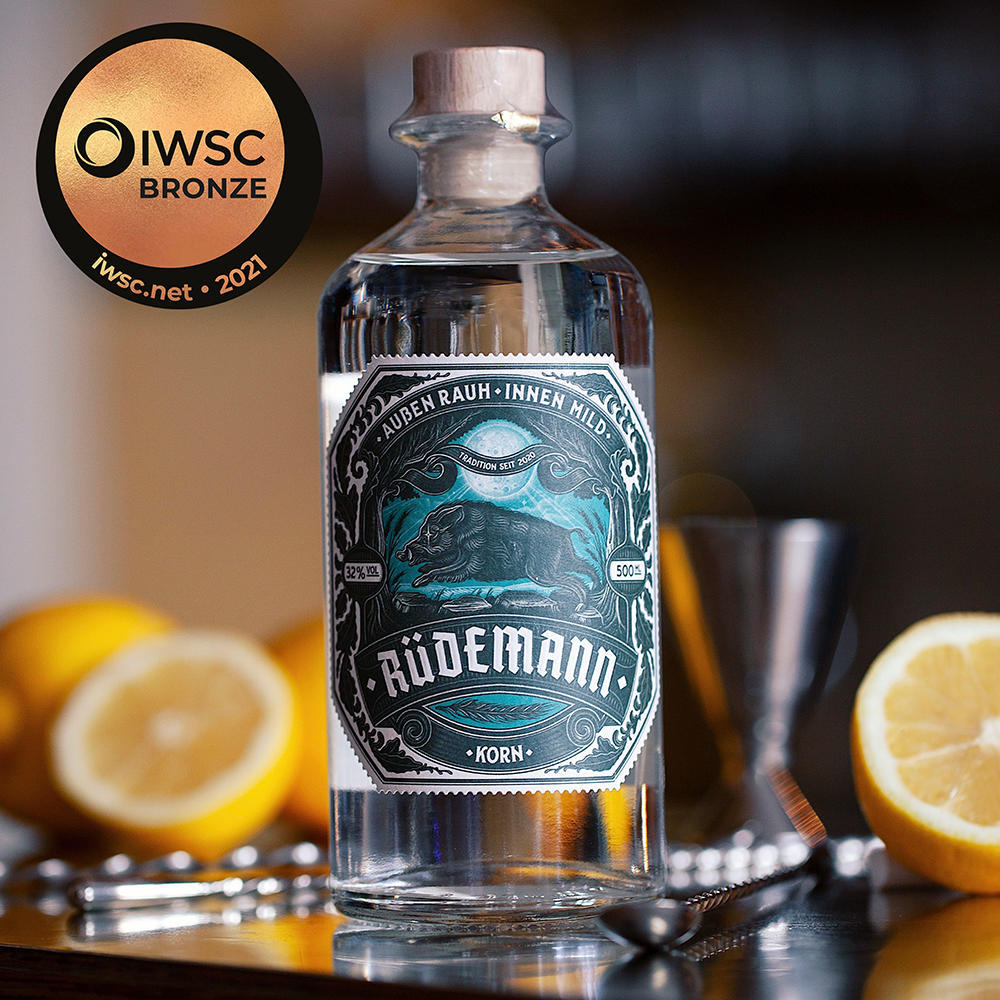 Eau de vie de céréales Rüdemann »Korn« 500 ml, 32 % vol