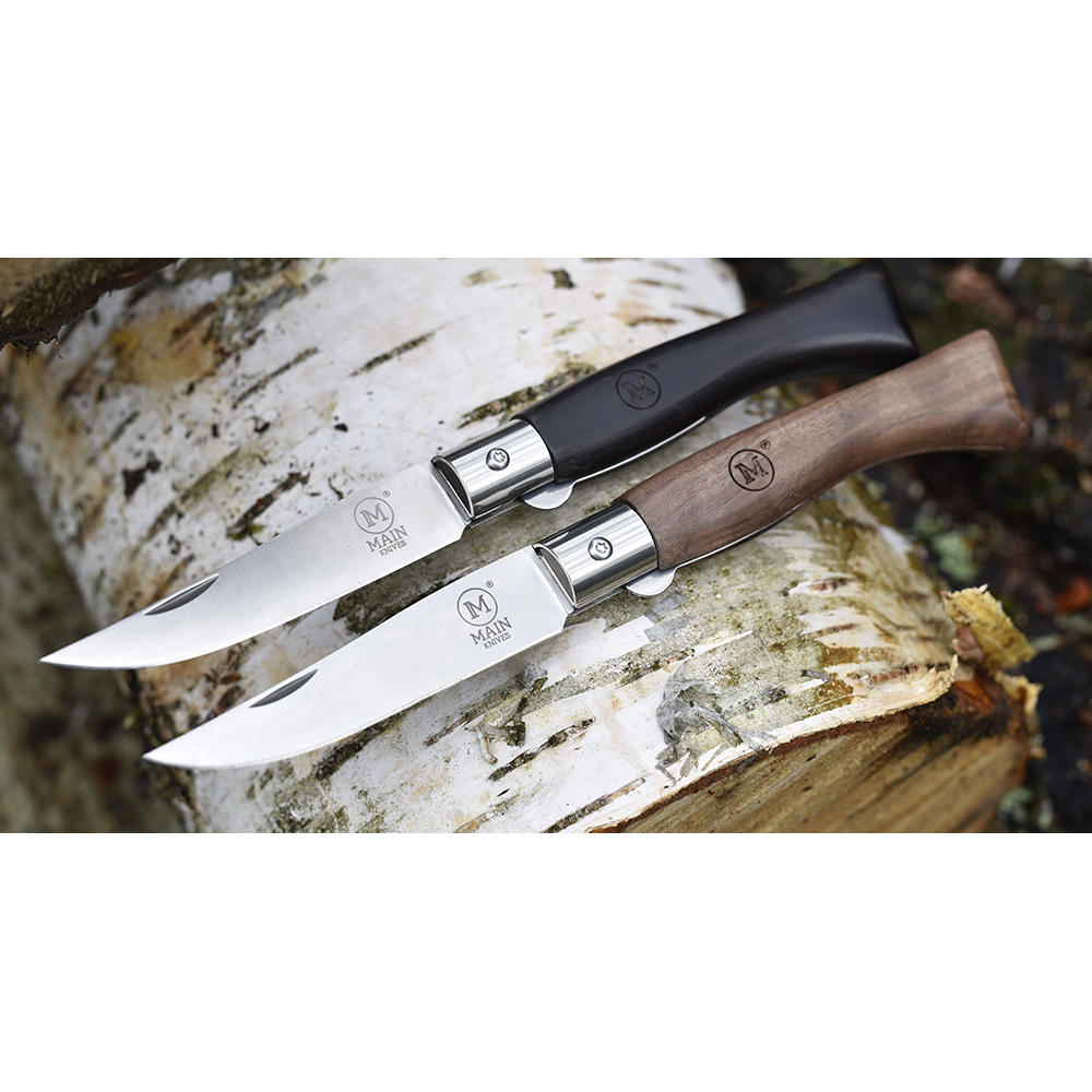 Couteau pliant MAIN » Italian Line «, noyer