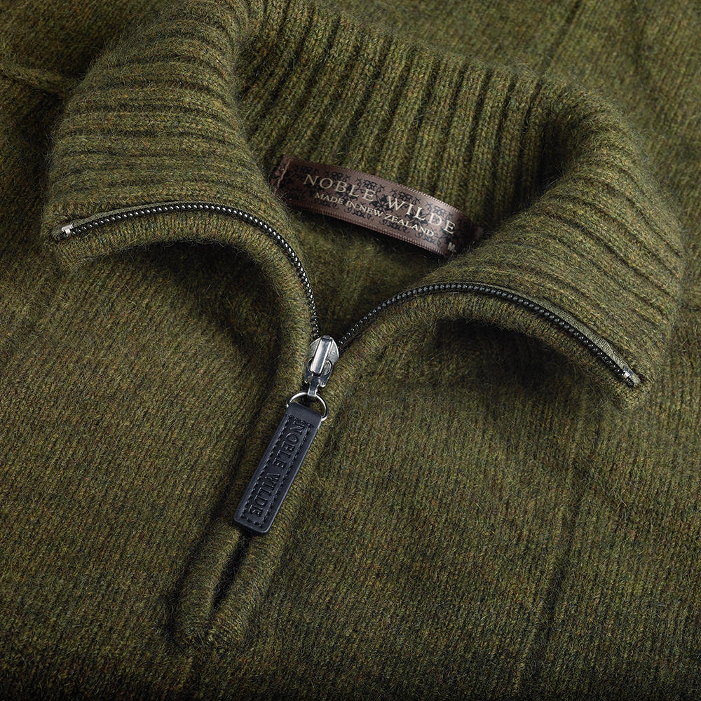 Herren Zip-Pullover Merino-Possum