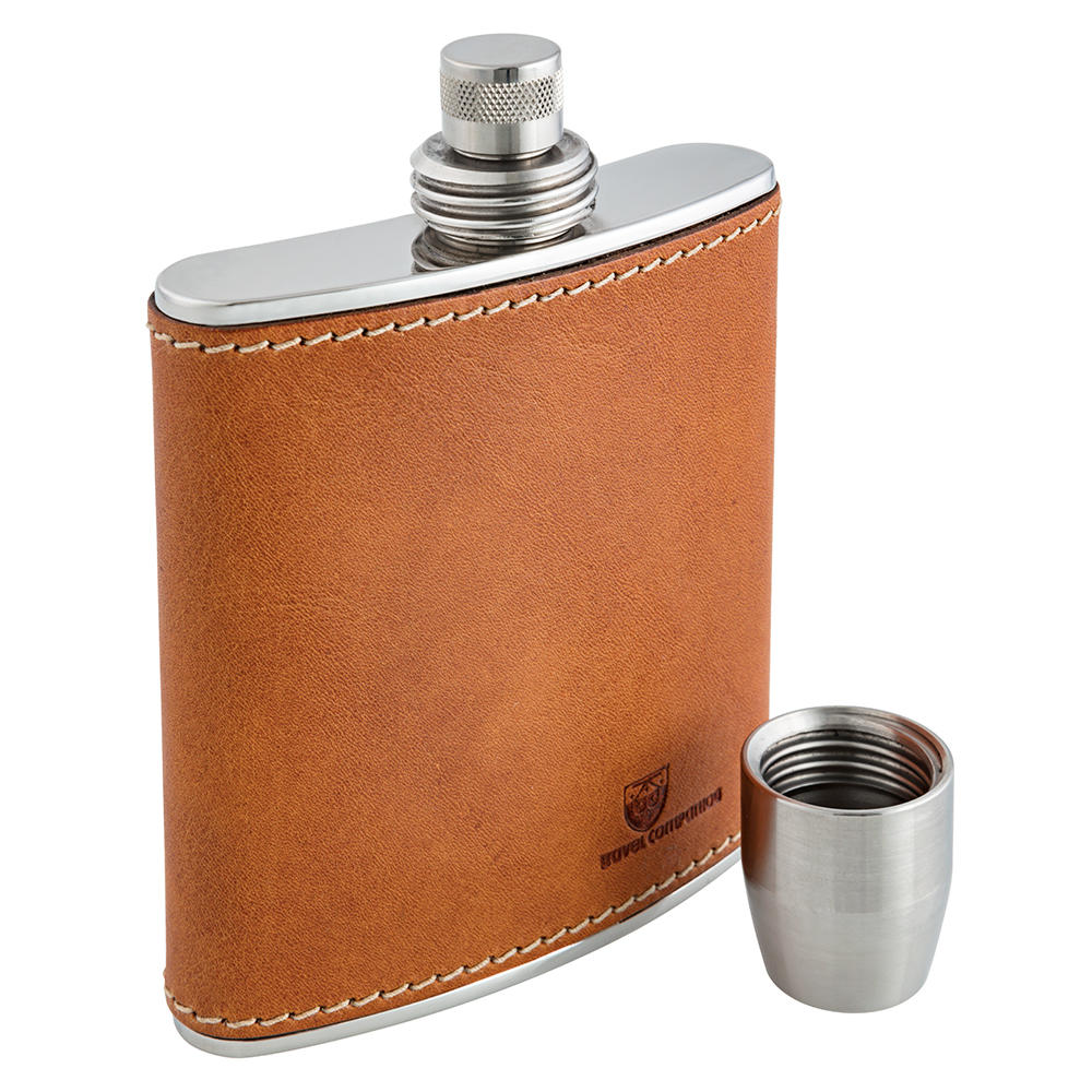 Flasque BEIER avec bouchon à visser hermétique, 175 ml, brun clair