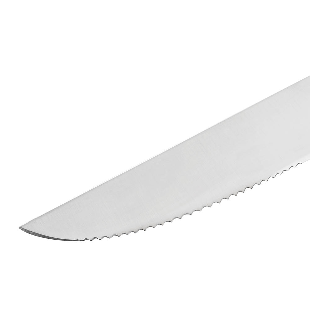 Rustic Cutlery, Acacia, Farmhouse-style Table Knife with Serrated Edge
