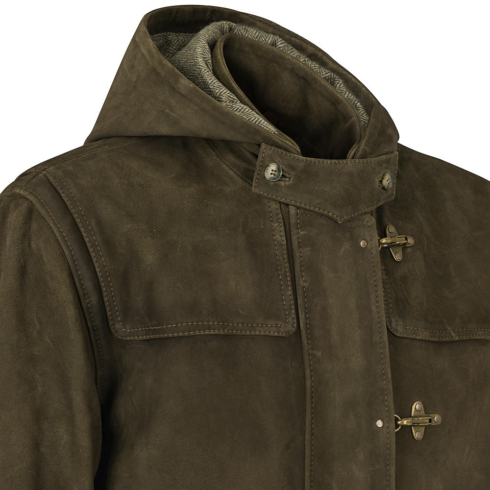 Herren Leder-Duffle Coat »Marshal«