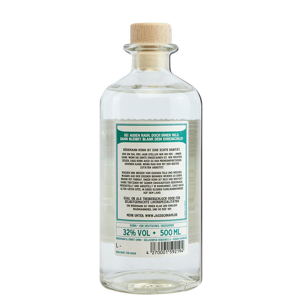 Eau de vie de céréales Rüdemann »Korn« 500 ml, 32 % vol