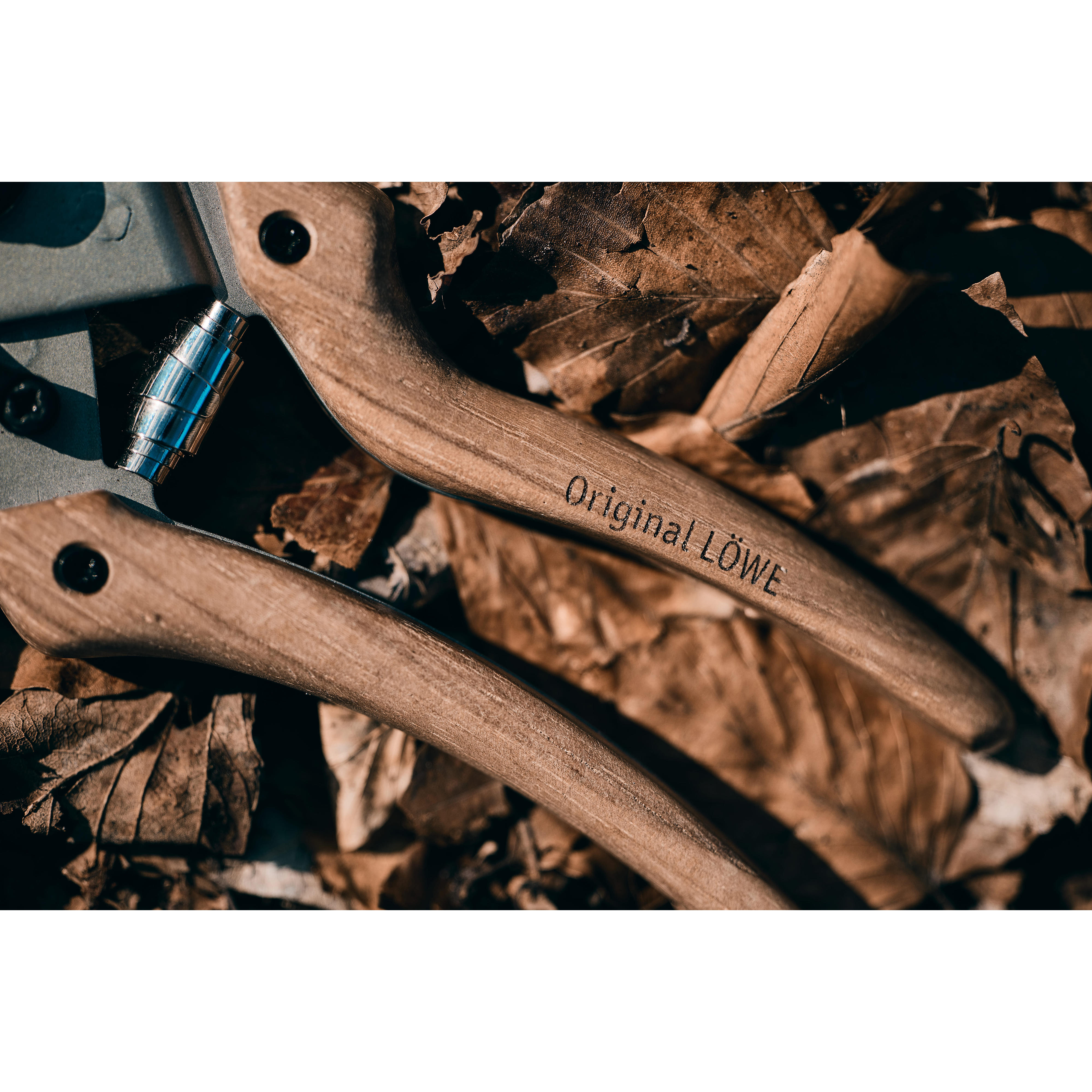 Sécateur à enclume Löwe® 8 » Natural «, lame courbée