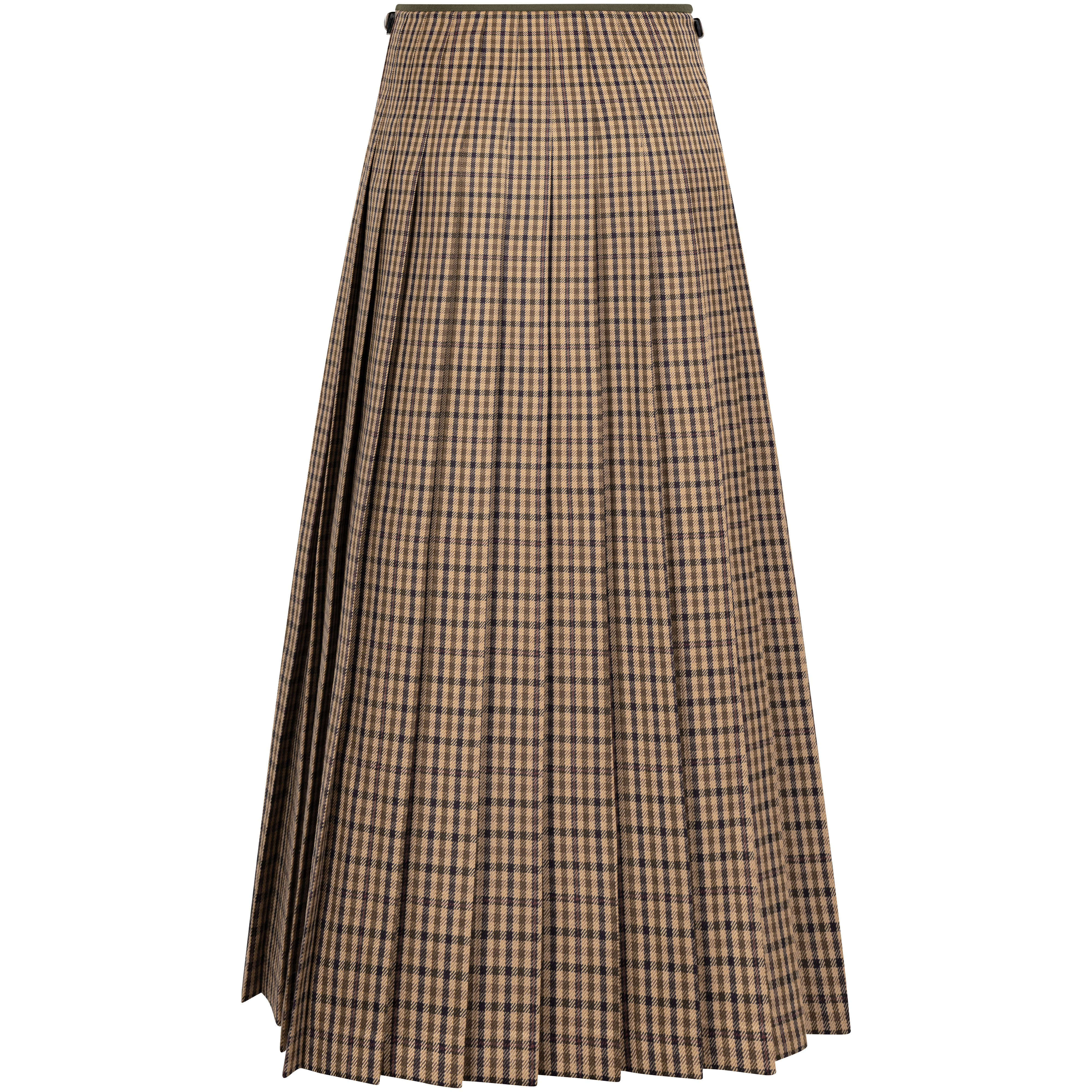 »Carlow« Ladies' Kilt, Dark Green Check