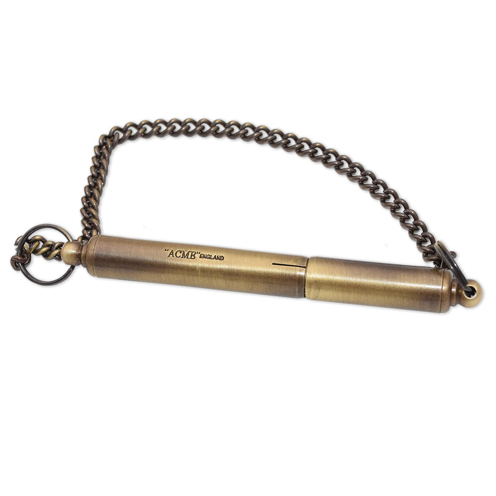 ACME Silent Whistle No. 535 Messing, antique