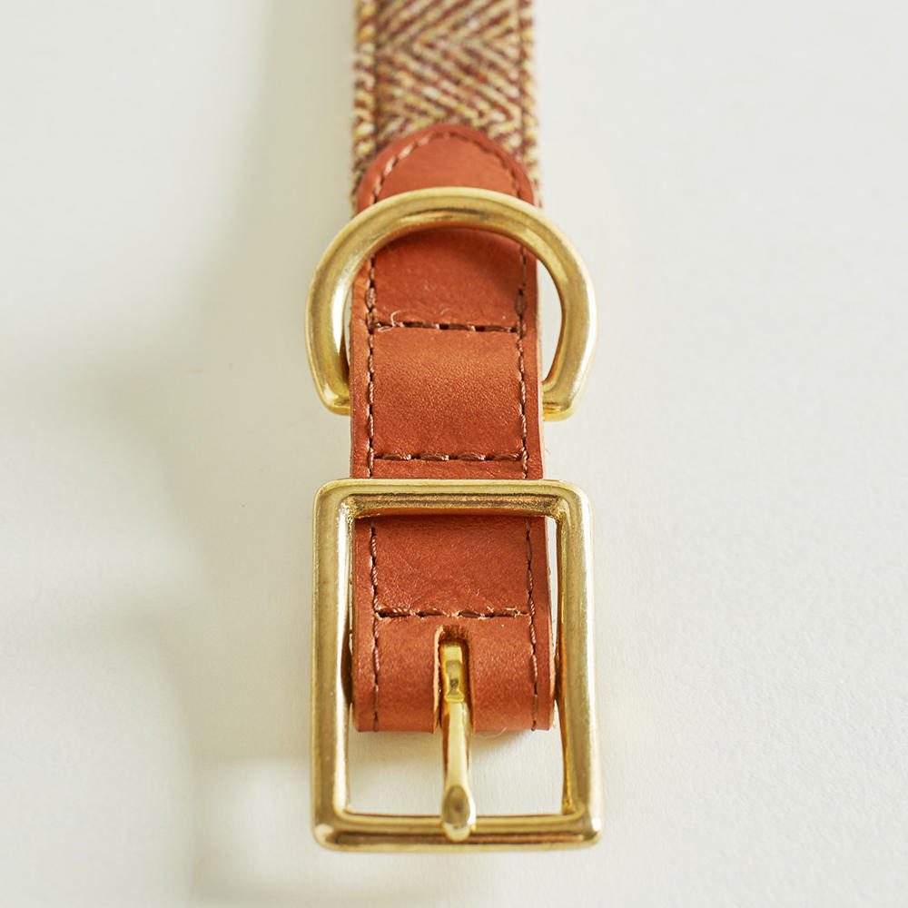 Helen Wells »Tweed Classic« Dog Collar, Beech, XXL 