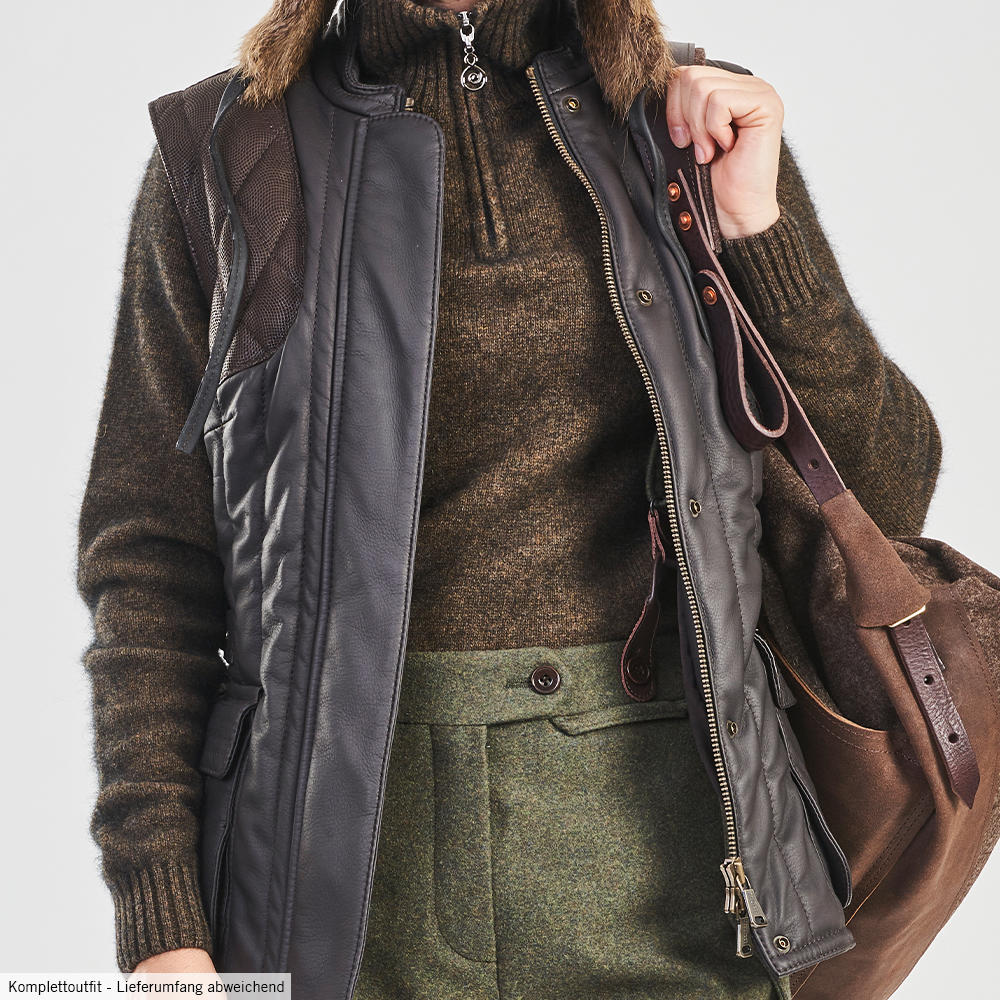 Damen Zip-Pullover Merino-Possum