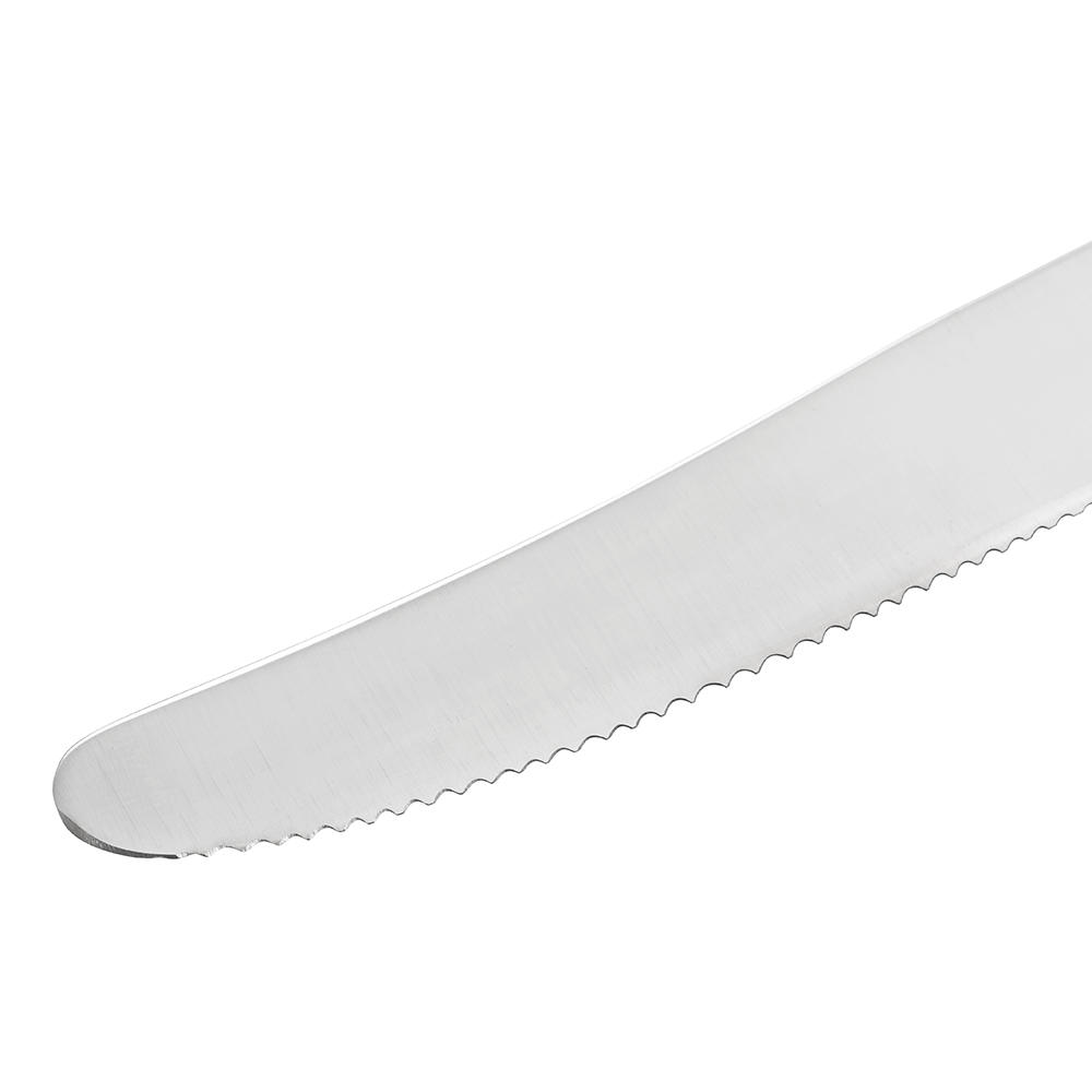 Brotzeitbesteck »Akazie«, Set - Buckels mit Wellenschliff