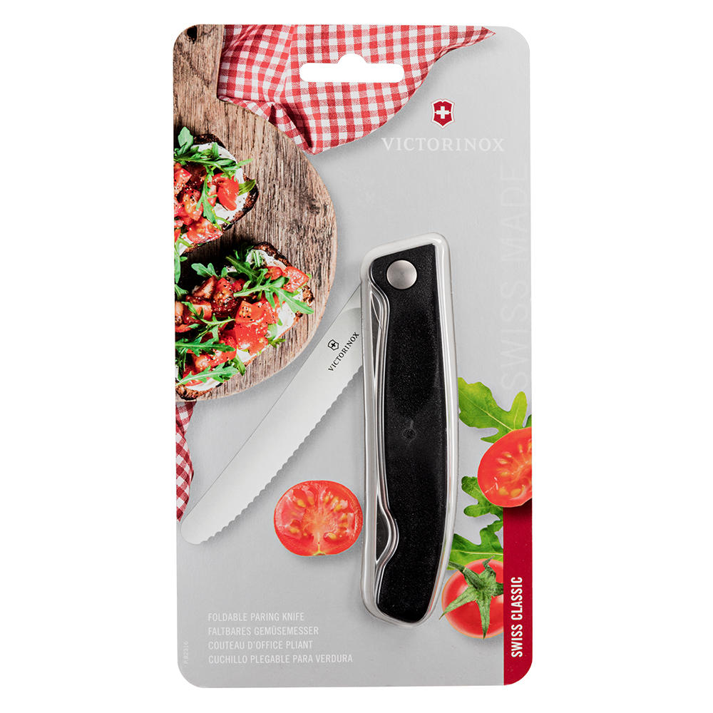 Victorinox® Swiss Classic Folding All-purpose Knife, Black