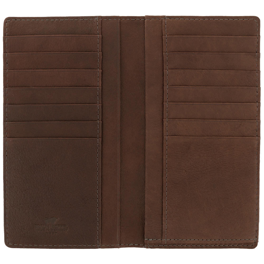 Braun Büffel YAK Brieftasche 14CS, dunkelbraun