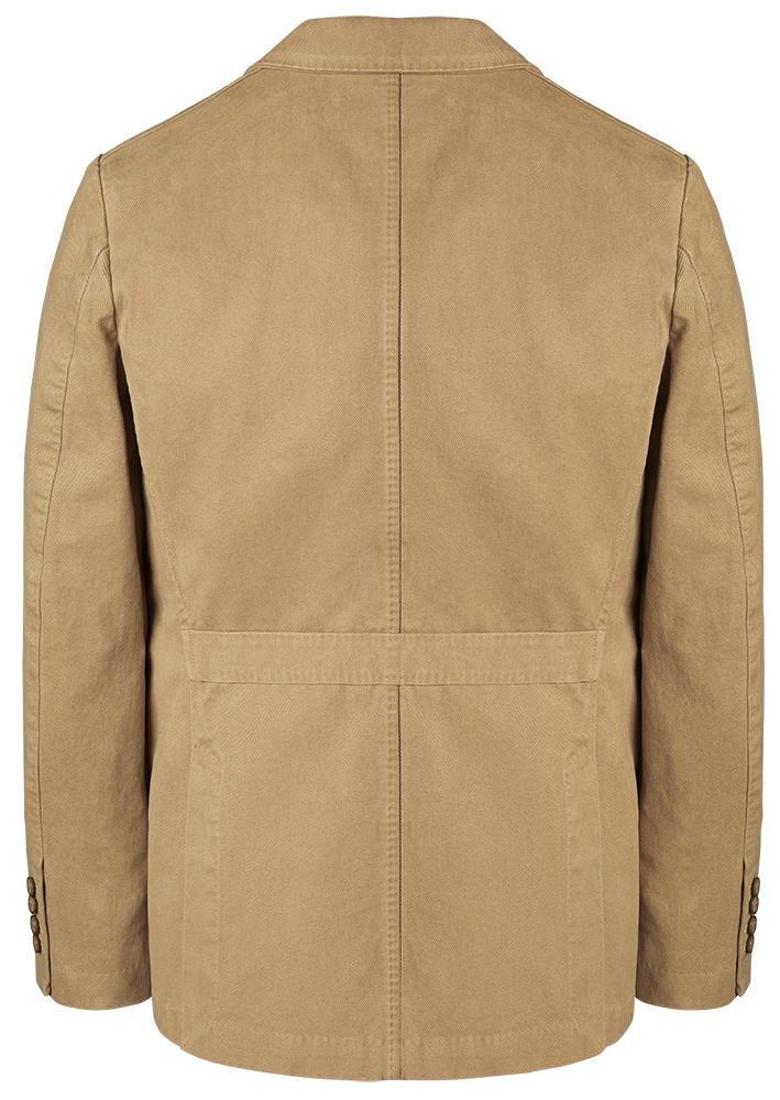 Herren-Sakko Safari, Baumwolle, beige