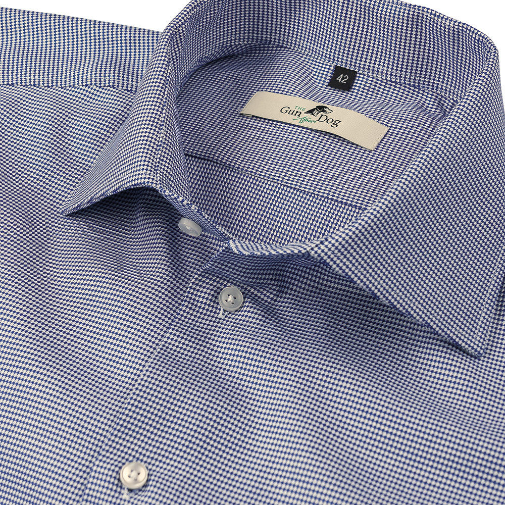 Chemise pour homme, à carreaux Vichy, bleu/blanc