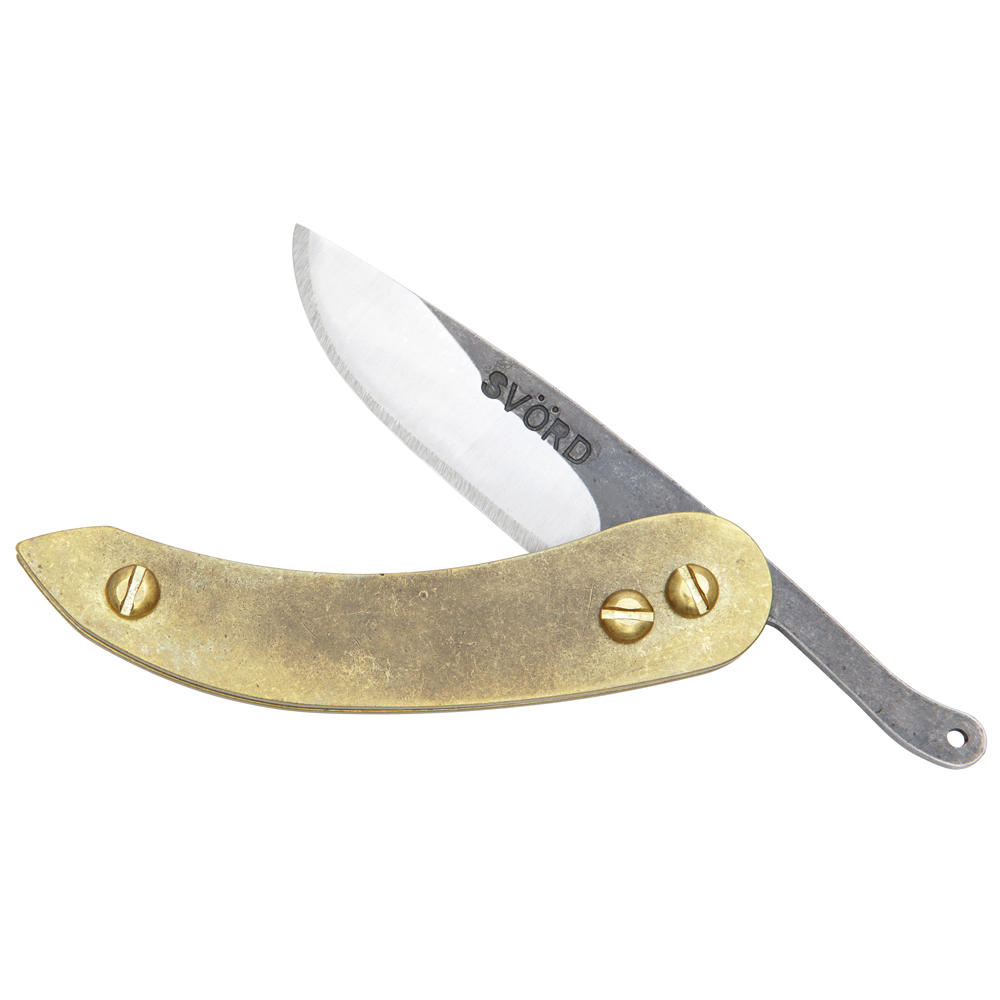 Svörd™ Folding Knife Peasant Micro, Brass