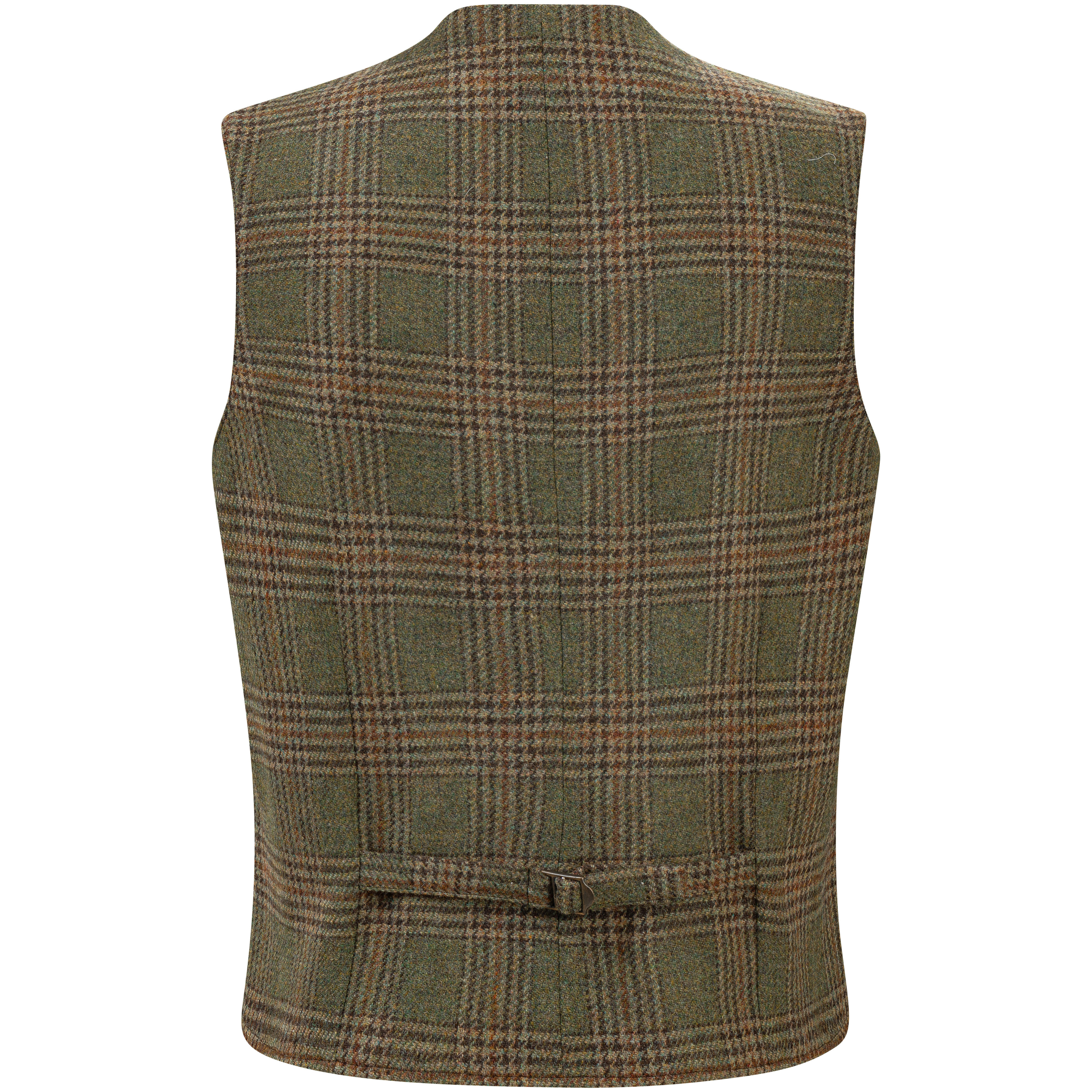 »Marvin« Men’s Tweed Vest, Green/Brown/Sand