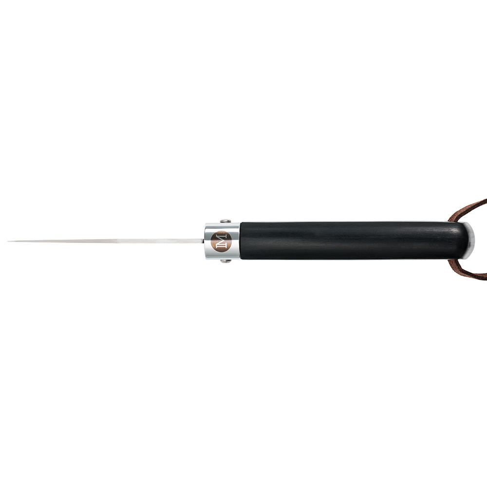 Couteau pliant MAIN » Workers Line «, lame Clip Point, bois de Pakka noir