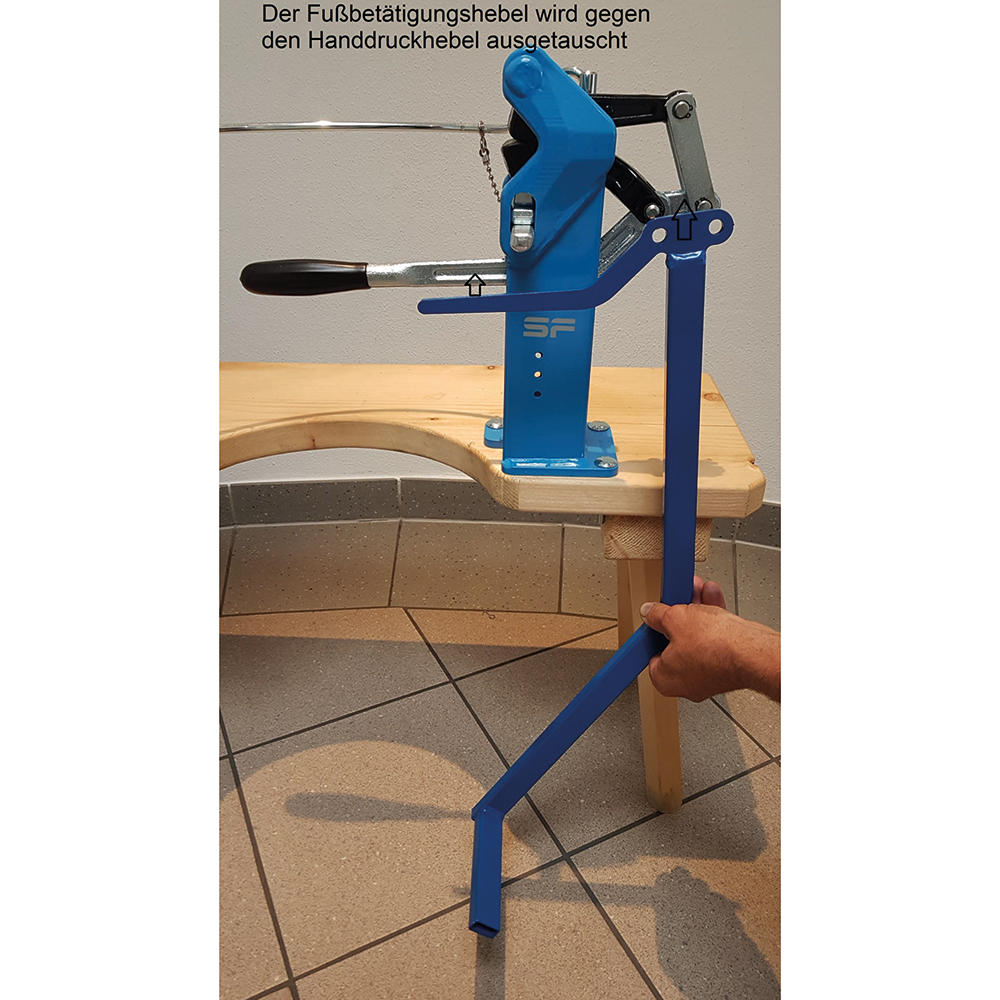 Fußdruckhebel für SF-Dengelapparat