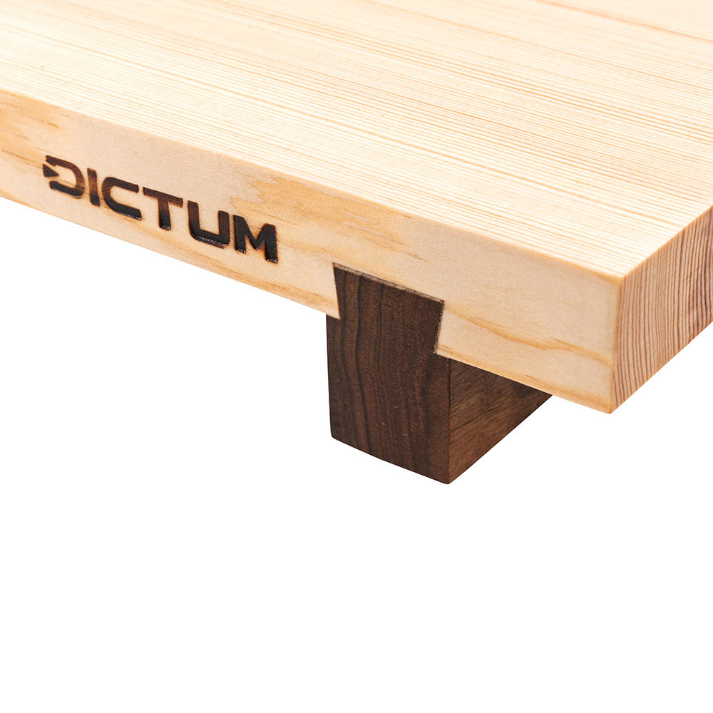 DICTUM® Servier- und Schneidbrett Wavy Edge, Kiefer/Nussbaum