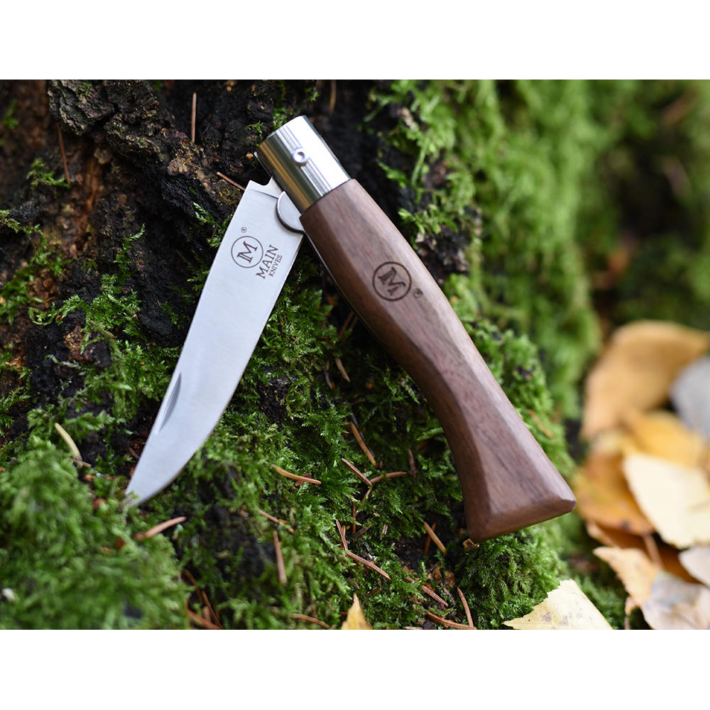 Couteau pliant MAIN » Italian Line «, noyer