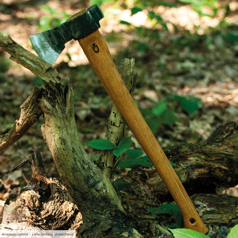 DICTUM® Bushman Axt mit Lederscheide
