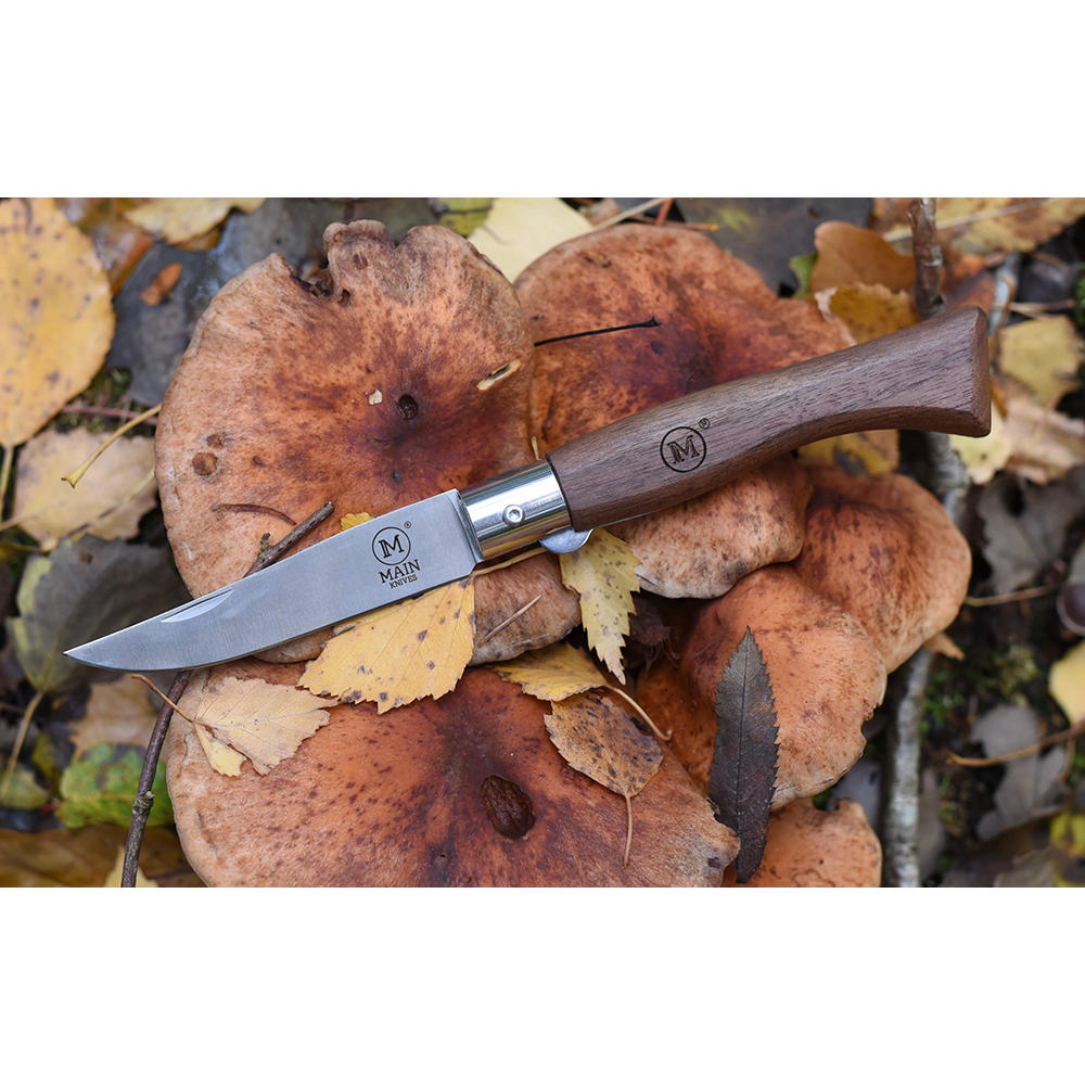 Couteau pliant MAIN » Italian Line «, noyer