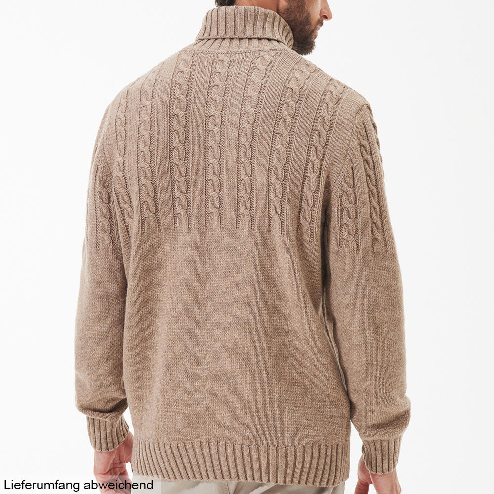Barbour Men's Cable-knit Turtleneck Sweater