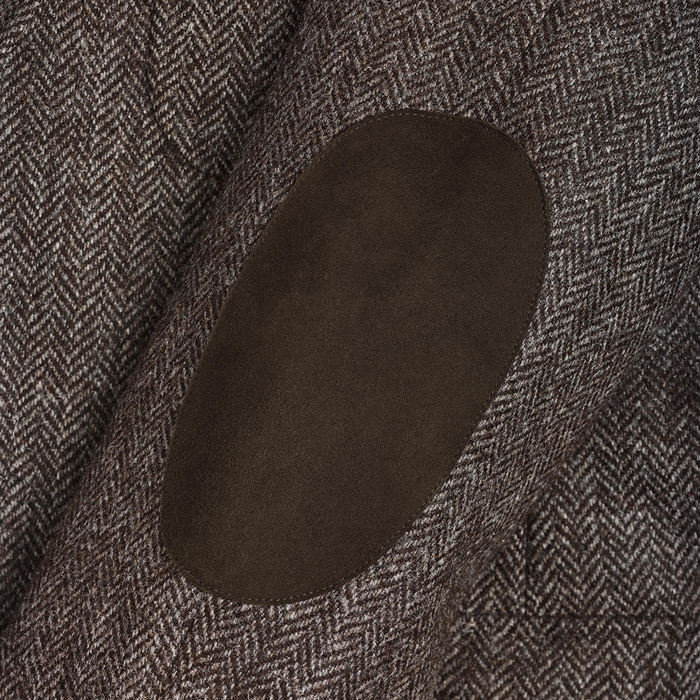 Herren Tweed-Sakko, British Wool, braungrau