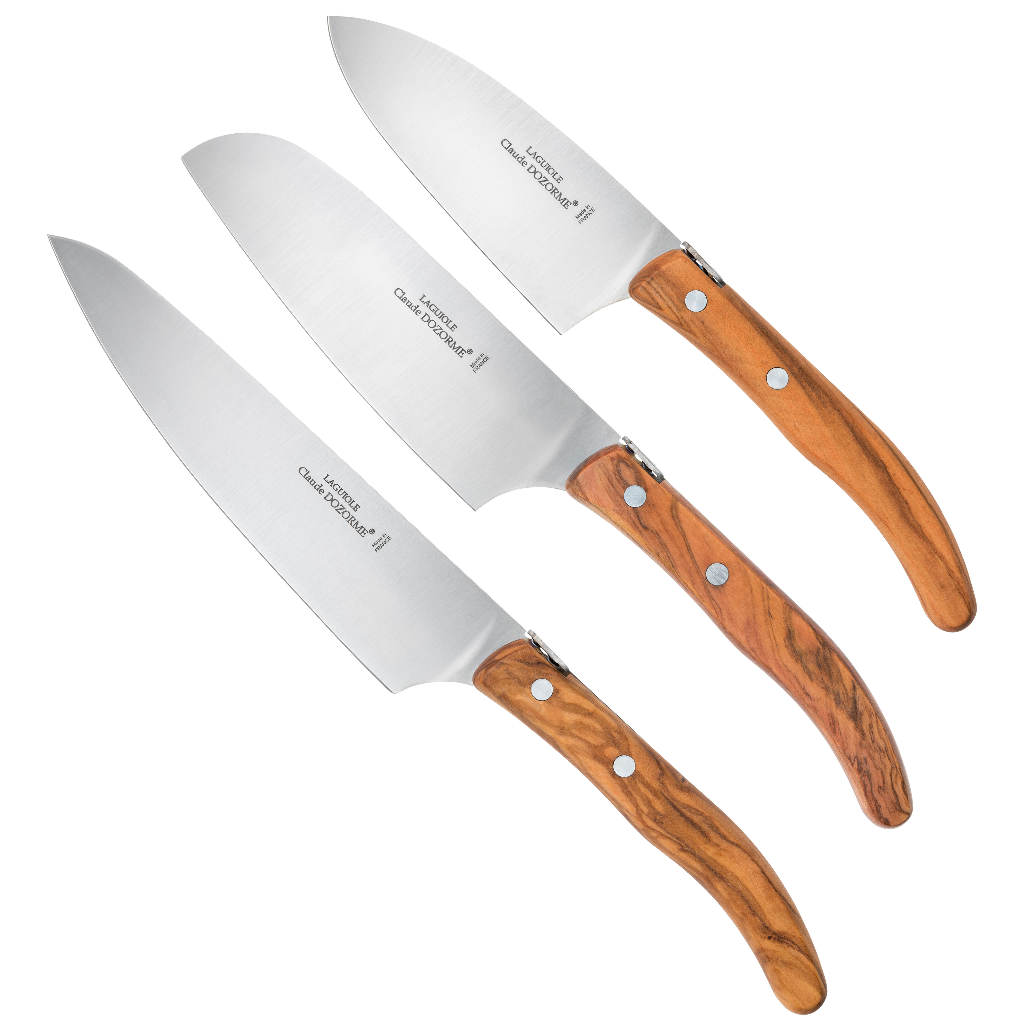 Couteau de cuisine Laguiole » Berlingot «, jeu, 3 pièces