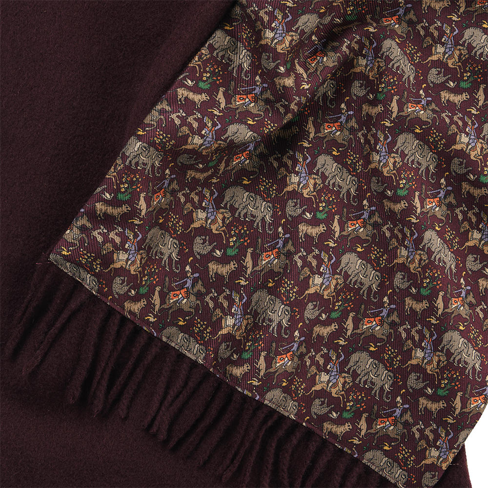 Doubleface Scarf, »Elephant«, Cashmere/Silk