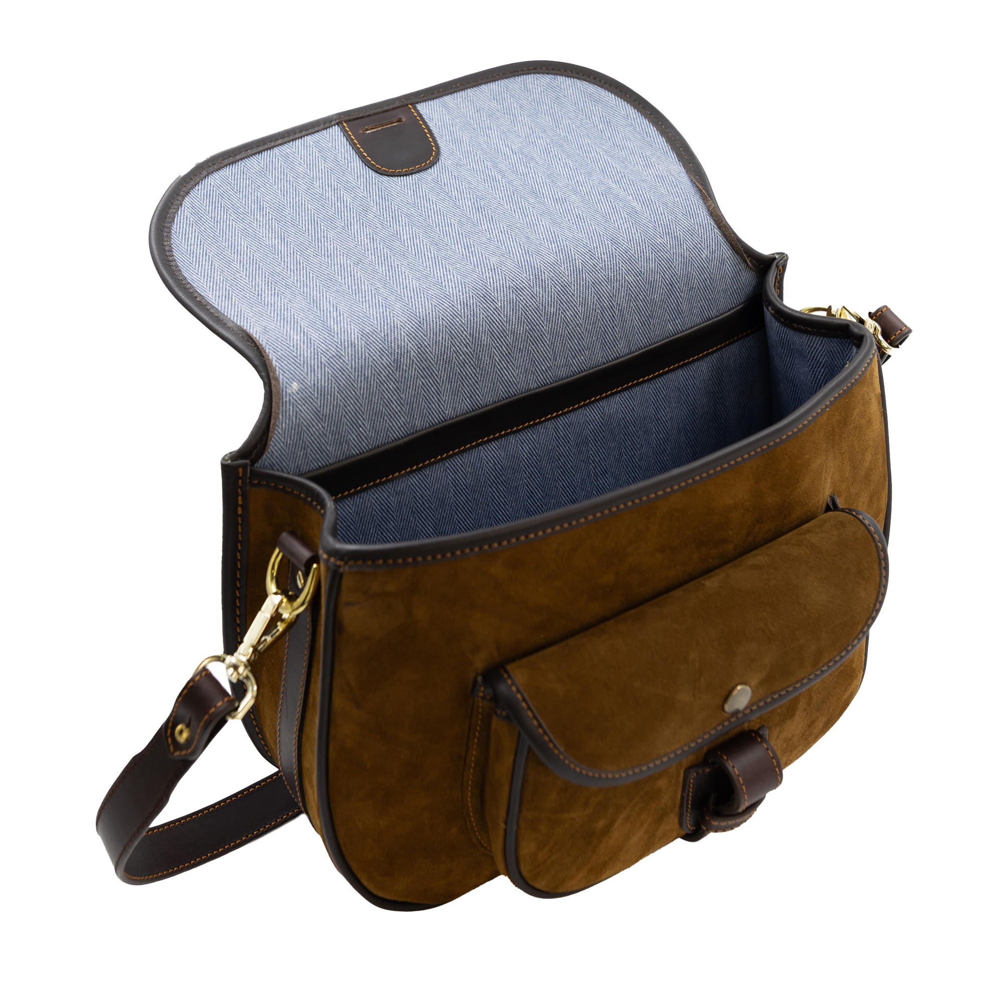Rey Pavón Leder Tasche, cognac/braun