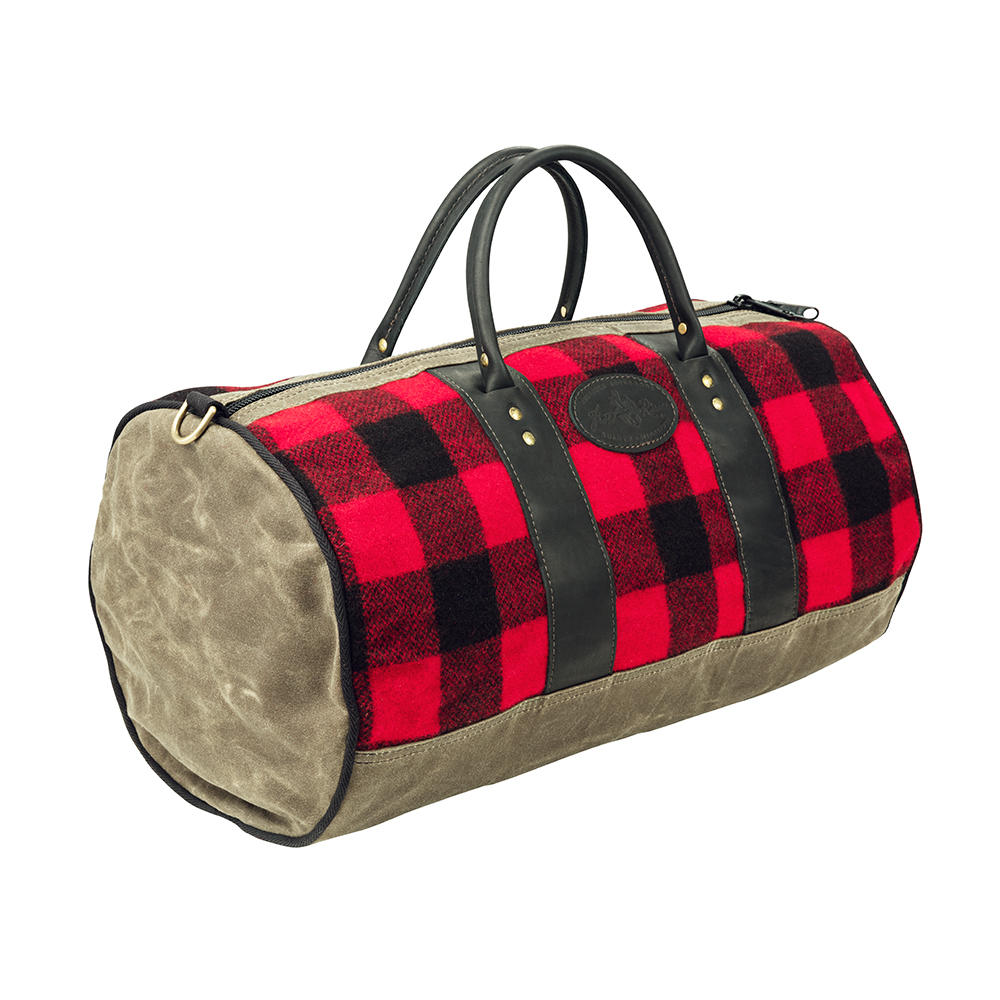 Frost River ImOut Duffle Bag, red plaid