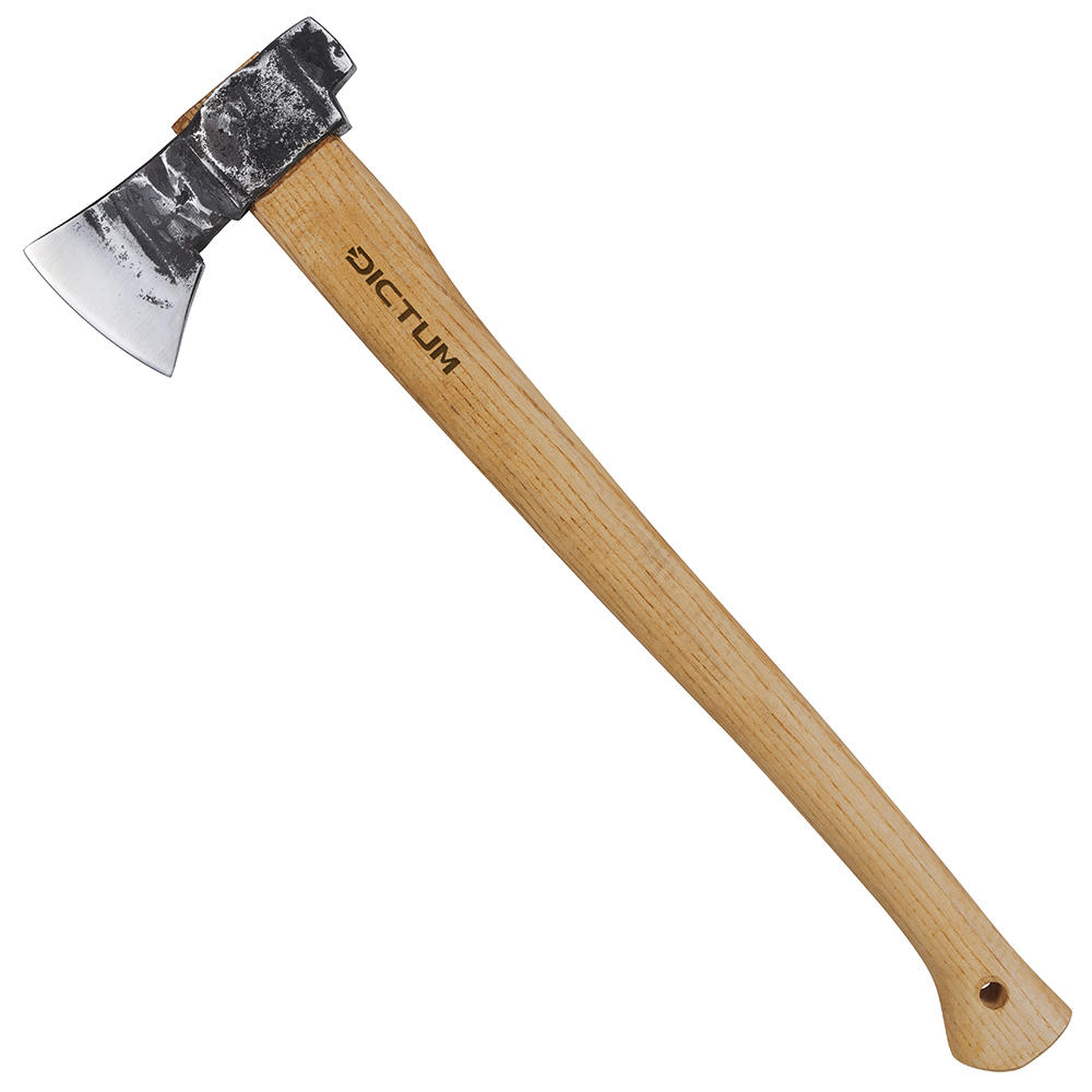 DICTUM® Bushman Axt mit Filzscheide und Diamantschärfer-Set